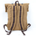 wholesale canvas and leather man women backpack bag